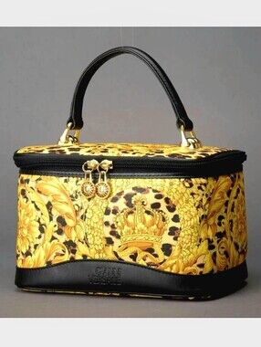 VERSACE Vanity Case Baroque Animal Print